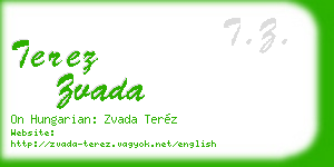 terez zvada business card